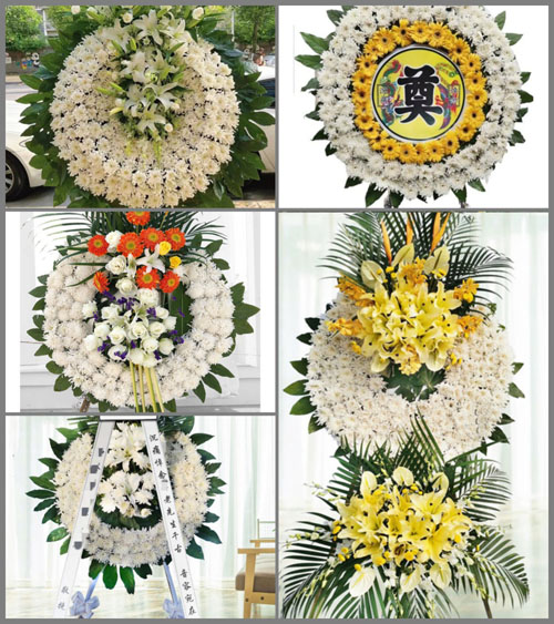 山东青岛黄岛区大村镇前龙古村花圈速递